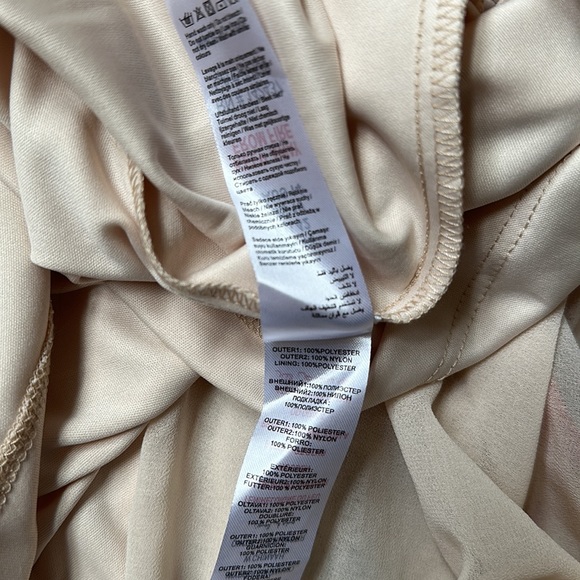 Little Mistress Maternity Cream Sweetheart Embroidery Midi Dress Baby Shower 10 - Picture 9 of 9